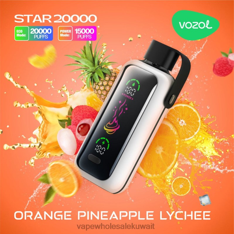 Vape Store - VOZOL STAR 20000 6PP4X15 ليتشي أناناس برتقال