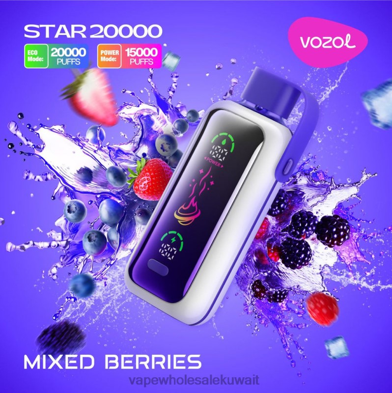 Vape الكويت - VOZOL STAR 20000 6PP4X14 التوت المختلط