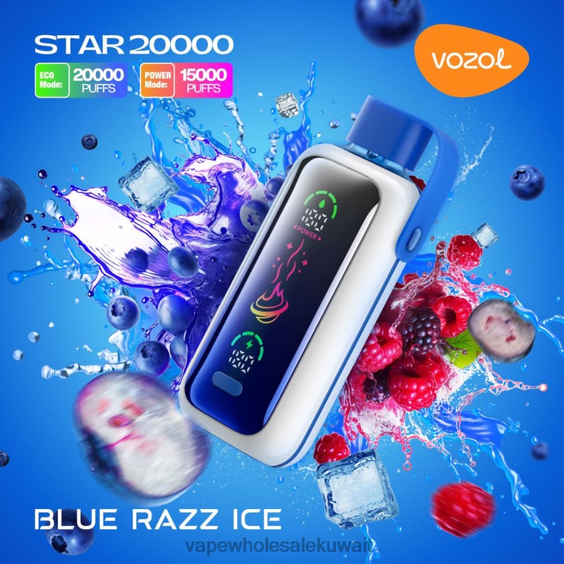 Vape الكويت - VOZOL STAR 20000 6PP4X4 الجليد الأزرق