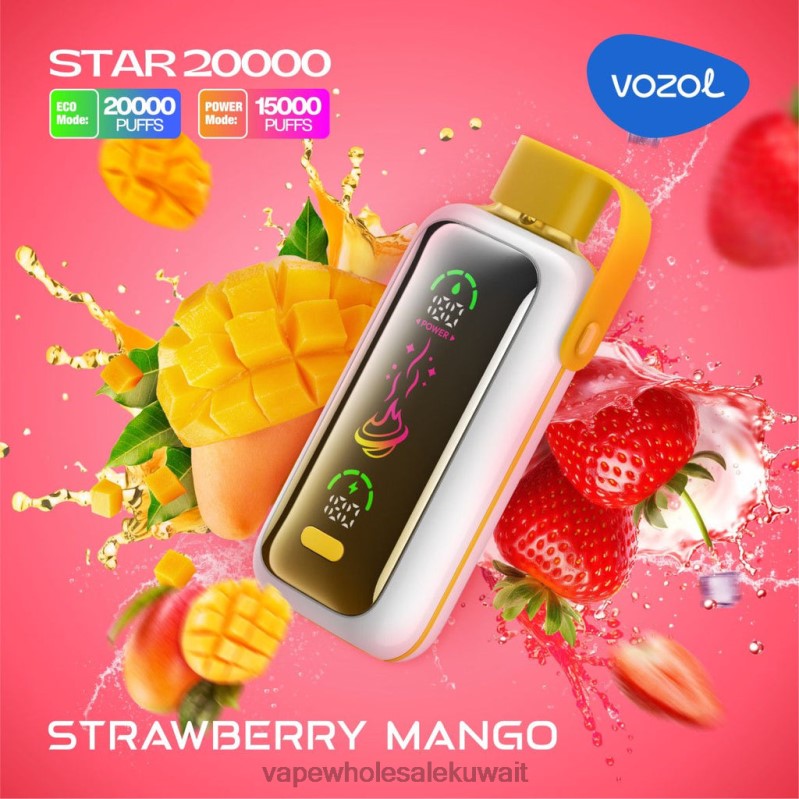 Vape Wholesale Kuwait - VOZOL STAR 20000 6PP4X1 مانجو الفراولة