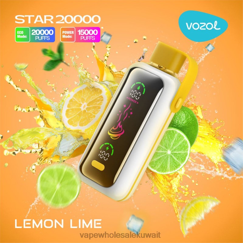 Vape Wholesale Kuwait - VOZOL STAR 20000 6PP4X11 ليمون